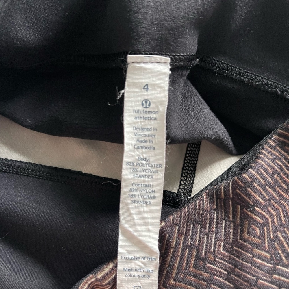 Lululemon Printed Crop Leggings - Picture 6 of 6